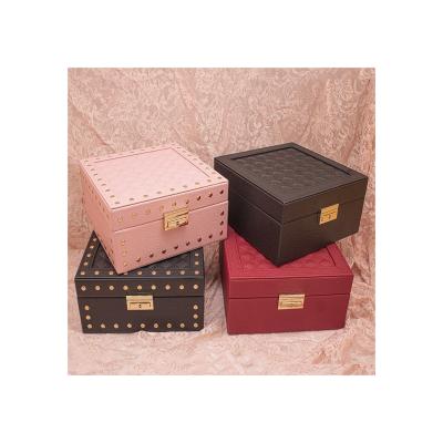 China Recyclable Princess European-style Korean Simple Storage Box Jewelery Box Jewelry With Lock Bracelet Storage Box for sale