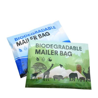 China shoes & apparel custom printed cornstarch made biodegradable eco friendly plastic courier shipping bags in stock for sale