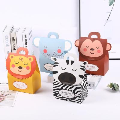 China Recyclable China Made Animals Bags Favor Bag With Handle Candy Packaging Birthday Gifts Decor for sale