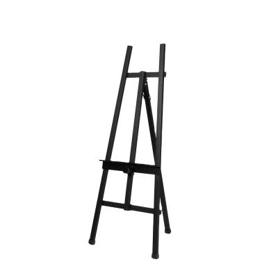 China Wholesale High Quality Black Adjustable Tripod Stand Easel Medium Size Metal Painting Bulk Aluminum Easel for sale