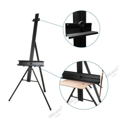 China Portable Aluminum Painting Display Art Stand Large Drawing Easel 2021 Manufacturer Hot Sale Large Tripod Display Easel Studio Stand for sale