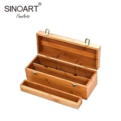 China Eco-friendly Bamboo Easel Sketch Easel Studio Painting Box Painting Easel for sale