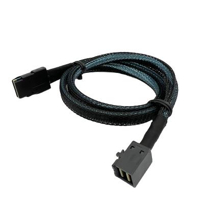 China High Performance HD COMPUTER Mini SAS SFF-8643 to Mini SAS SFF-8087 Hard Disk Digital Data Cable for sale