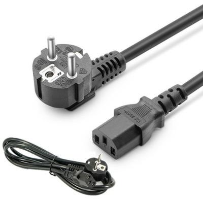 China Industrial High Quality 16a/250v Europe Eu UK Plug Iec60320 C5 AC Power Connector Power Cord Cable for sale