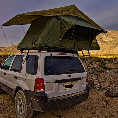 China Extended Type 1.2M Hard Shell Roof Top Tent Roof Tent For Car Camping Roof Top Tent Car Retractable Tent for sale