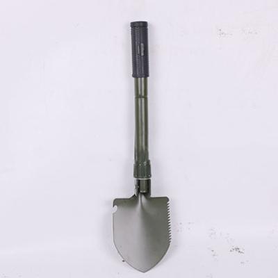 China TS101 Folding Shovel Camping Shovel With Pick And Compass Metal Post Hole Shovels Camping Shovel for sale