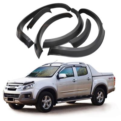 China Vacuum Injection Pouch Style Other Accessories FFD16 Exterior Wide Wheel Fender Flares Matte Black Universal ABS For Isuzu D-MAX 2 Door 2002-2012 For 3 Months for sale