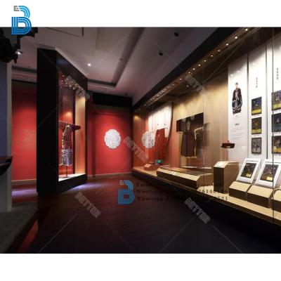 China High-End Museum Display Cabinet Counter Display Cabinet Antique Museum Counter Equipment Museum Antique Furniture Showcase for sale