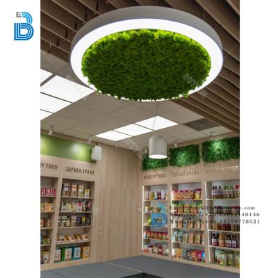 China PLY/MDF/SOLID WOOD/GLASS custom design nutriology health food store showcase decoration for sale