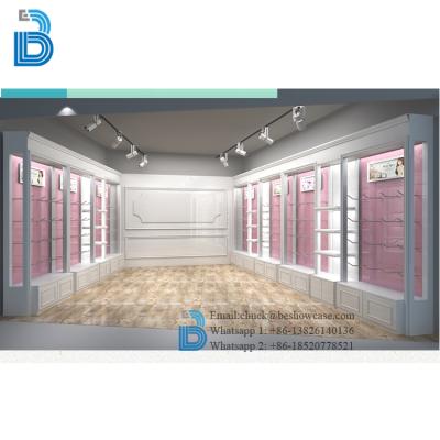 China PLY/MDF/SOLID WOOD/GLASS FACTORY DIRECT SALE display lingerie store display furniture customized for sale