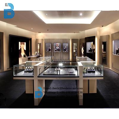 China PLY/MDF/SOLID WOOD/GLASS Free Design Glass Jewelry Display Jewelry Counter for sale