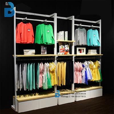 China PLY/MDF/SOLID WOOD/GLASS Custom Design T-shirt Display Rack Rack for sale