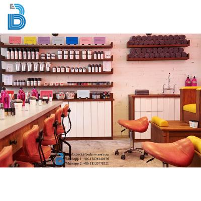 China Local PLY/MDF/SOLID WOOD/GLASS service provided custom furniture for cosmetic store display for sale