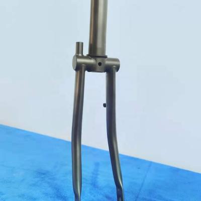 China Lightweight Gr9 Titanium Front Forks Customize Titanium Bike Part Front Forks for sale