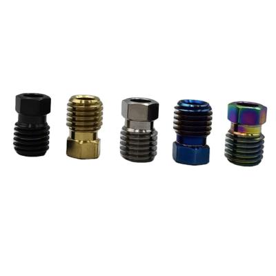 China ISO/CE 2021 Customized Color Bright Forge Titanium Alloy Connector Oil Pipe Screw for sale