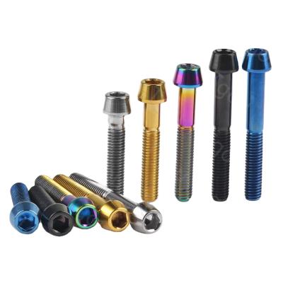 China Strong Manufacturer Hardness Titanium Alloy Gr .5 M5 Allen Head Titanium Screw for sale