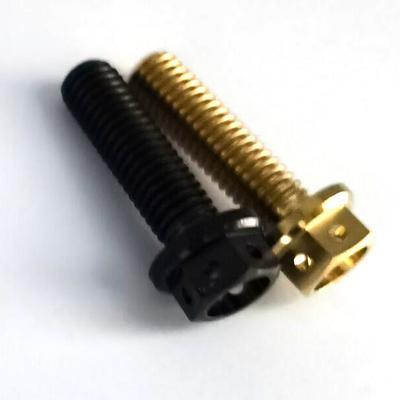 China Hot Selling Strong Hardness Customized Size Bright Titanium Forge Titanium Alloy Bolt Screw For Locomotive for sale