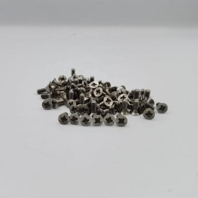 China Strong Hardness M8 M6 Titanium Alloy Cross Recessed Countersunk Head Screws for sale