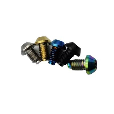 China Strong hardness gr5 m5 m6 titanium bolt screw for bike for sale