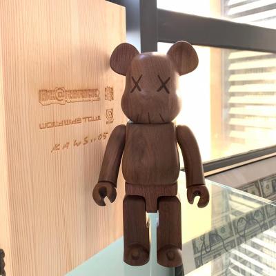 China China Bearbrick Be Cheap Wholesale Factory Made 1000 1000% Wooden Bearbrick ODM Figure Toy Sculpture Statue Life 400 400% Blank for sale