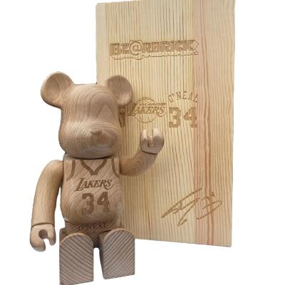 China China Bearbrick Be Cheap Wholesale Factory Made 1000 1000% Wooden Bearbrick ODM Figure Toy Sculpture Statue Life 400 400% Blank for sale