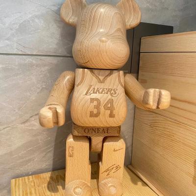 China China Bearbrick Be Cheap Wholesale Factory Made 1000 1000% Wooden Bearbrick ODM Figure Toy Sculpture Statue Life 400 400% Blank for sale