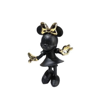 China Soft China Resin Crafts Mickey Mouse OEM ODM Ornaments Dolls Living Room Decorations Figure Toy Sculpture Life Size Mickey Statue for sale