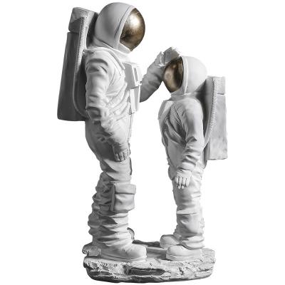 China China Resin Open Statue Animal Luxury Figure Figure Balloon Tray Decoration Home Life Size Astronaut ODM Astronaut Life Size Astronaut for sale