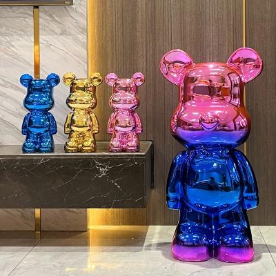 China China Resin Opens Violent Bear OEM ODM Gift Home Decor Ornament Living Room Decoration Luxury Animal Luxury Bear for sale