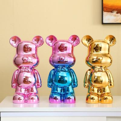 China China Resin Opens Violent Bear OEM ODM Gift Home Decor Ornament Living Room Decoration Luxury Animal Luxury Bear for sale