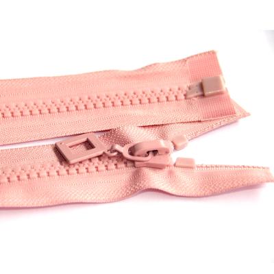 China New UYY Style Automatic Clothing Zip Lock Automatic Lock Pink 8# 60cm Length Resin Zippers for sale