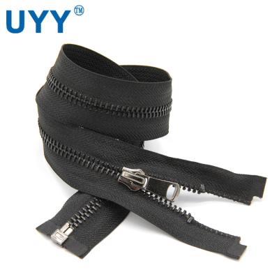 China UYY 50 viable factory high quality custom metal o/e zipper for jackets for sale