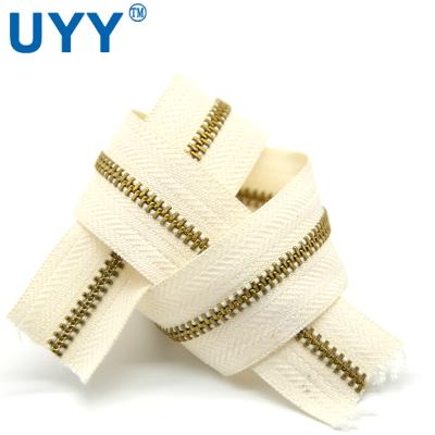 China UYY Zippers 3# Viable Metal Trainer Waist Endless Scrunchie Zipper Tie for sale