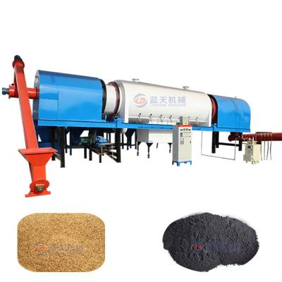 China 10CBM Sawdust Coconut Shell Biochar Charcoal Making Machine Kiln for sale