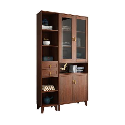 China Morden Extendable Customized OEM Living Room Furniture Adjustable Bookshelf Wooden Multifunctional Shelf for sale