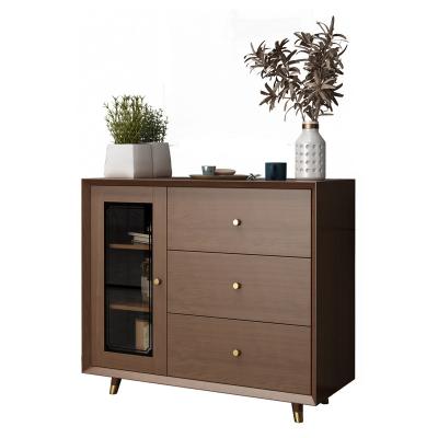 China Luxury Modern Small Kitchen Storage Adjustable Wooden Sideboard Furniture Cabinet With Drawers for sale