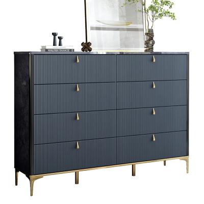 China Modern Wooden Cabinet 8 Drawer Chest Of Drawer Storage Cabinet Dressers 8 Drawers Wooden Bedroom Furniture for sale