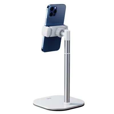 China Waterproof and Retractable Aluminum Alloy Adjustable Foldable Mobile Phone Holder Stand Universal Desktop Mobile Phone Stand for sale