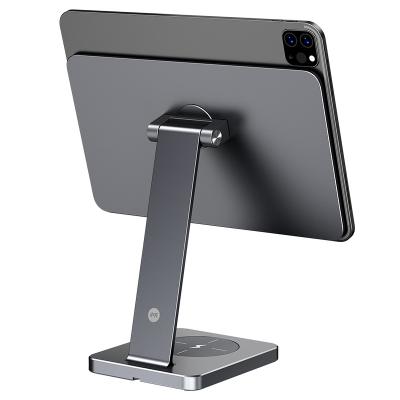 China PORTABLE Magnetic Tablet Holder 4 Adjustable 14 Inch Smartphone Aluminum Tablet Desktop Holder for Office for sale