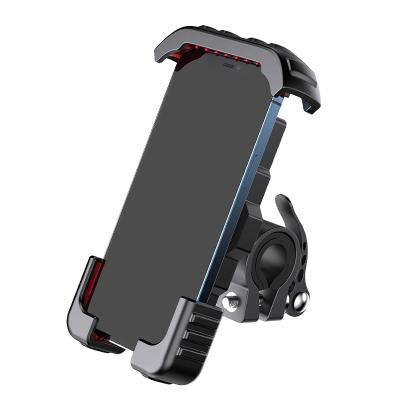 China Waterproof Bike Phone Mount Holder Motorcycle Phone Mount 360 Rotation Bicycle Mobile Phone Holder Scooter Handlebar Phone Clamp Clip for sale