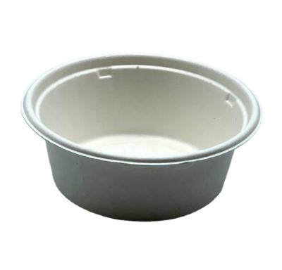 China Luxury Custom Morden Sugarcane Dinnerware Set Eco-Friendly Disposable Bagasse Paper Pulp Compostable 12oz Salad Bowl for sale