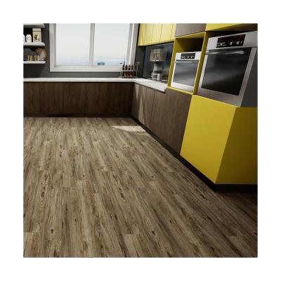 China Luxury Mediterranean Vinyl Interlock Click SPC Floor Tiles Waterproof 5mm Plank With Pad for sale