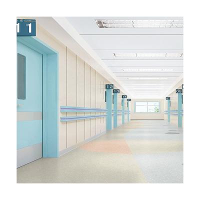 China Modern Commercial Antistatic PVC Vinyl Flooring Tiles Roll Homogeneous Plain 60x60 Gray For Hospital for sale