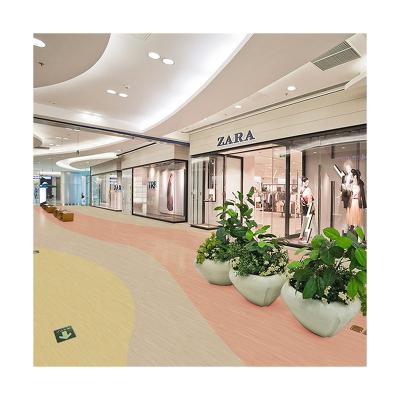 China Modern Multi Colors 2/2.5/3MM Tiles Factory Price Homogeneous PVC Flooring Vinyl Rolls For Shopping Mall for sale