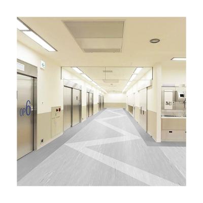 China Modern Professional Medical Laboratory 300mm x 300mm Tiles PVC Plastic Tarpaulins Homogeneous Roll for sale