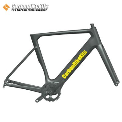 China Road Bikes Carbon Road Disc Brake Electric Bike e Bike Gravel Bike Frame Cyclocross Frame for sale