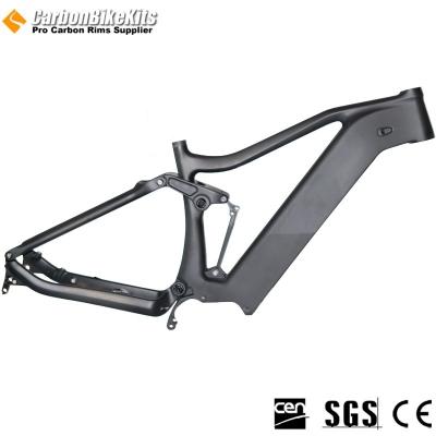 China Carbonbikekits CFM1065E Carbon Electric Suspension Bike Moto Frame : Shimano E8000 Carbon Bike Frame Bicycle Parts for sale