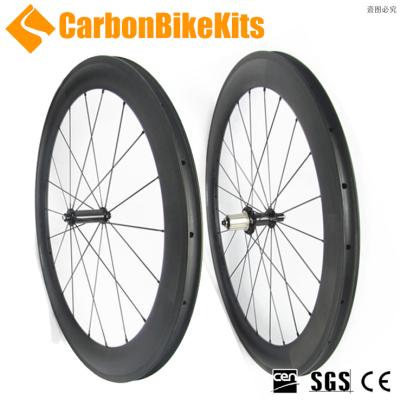 China CarbonBikeKits SR60C 700C Full Carbon Full Carbon Bicycle 60mm Anvil Wheels for sale