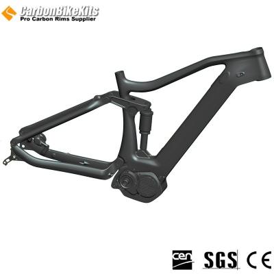 China Carbonbikekits CFM1085E Carbon Electric Suspension Bike Moto Frame : Shimano E8000 Carbon Bike Frame Bicycle Parts for sale