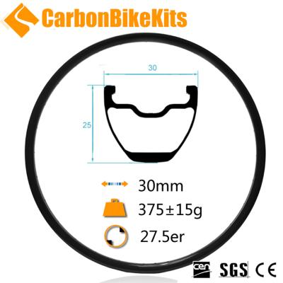 China Bead Hook CarbonBikeKits AM650-30 27.5er 30mm MTB Carbon Rims 650B Carbon MTB Rim for sale